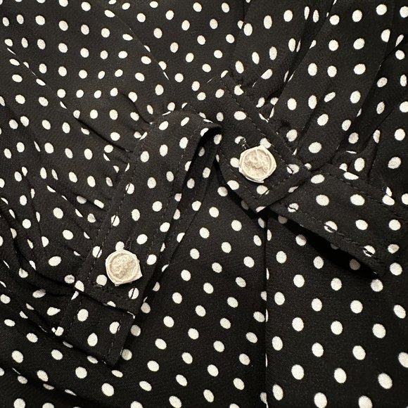 NWT Coach Dot Pleated Bib Dress - Picture 9 of 14